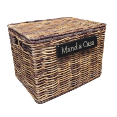 Rotan mand met naam