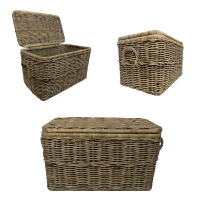 Rechthoekige opbergmand met deksel