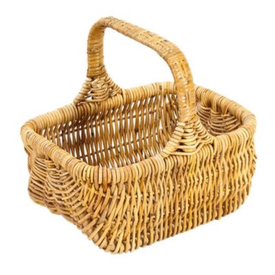 Rieten boodschappenmand naturel