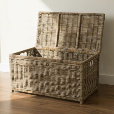 XXL rotan mand met deksel