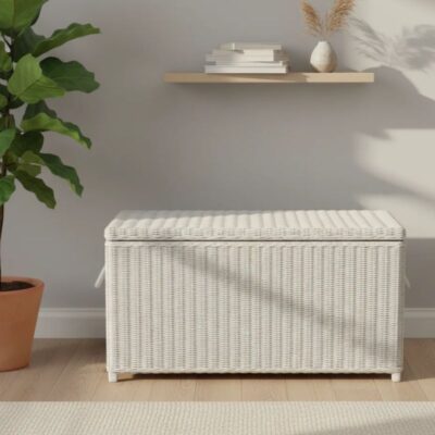 Opbergmand met deksel wit