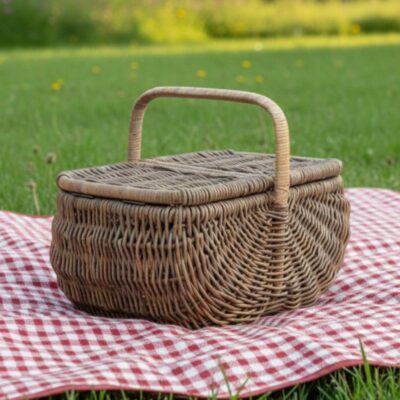 Rotan picknickmand