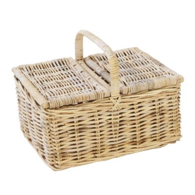 Rotan picknickmand naturel