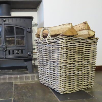 Rieten houtmand kopen
